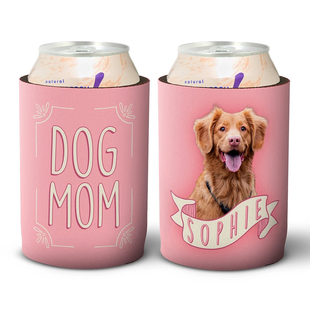 Custom pet photo 12oz can cooler - Heads