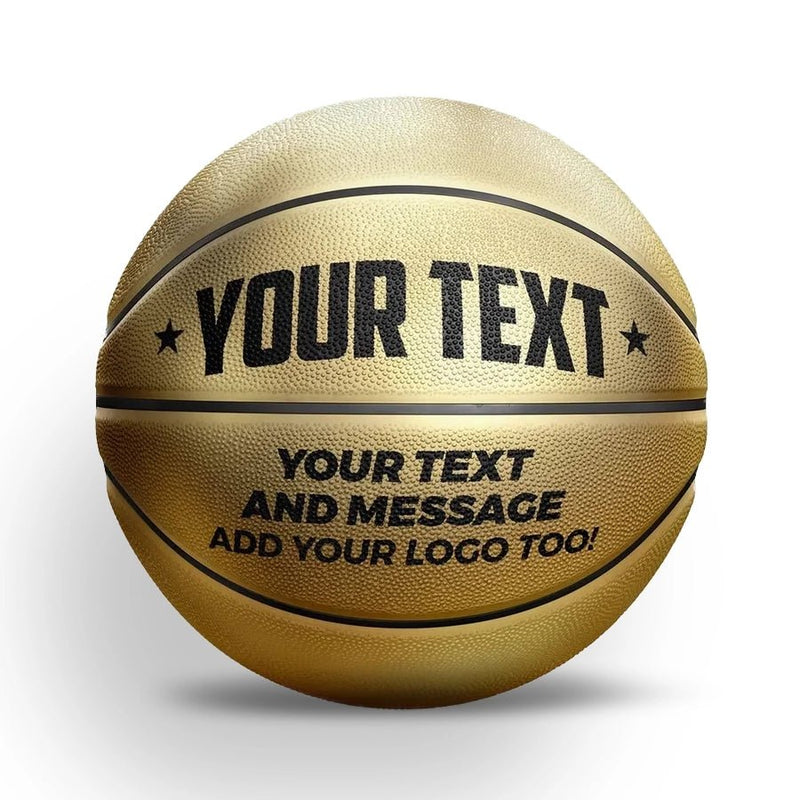 Custom Gold Basketball – Award Ball for MVPs, Milestones & More