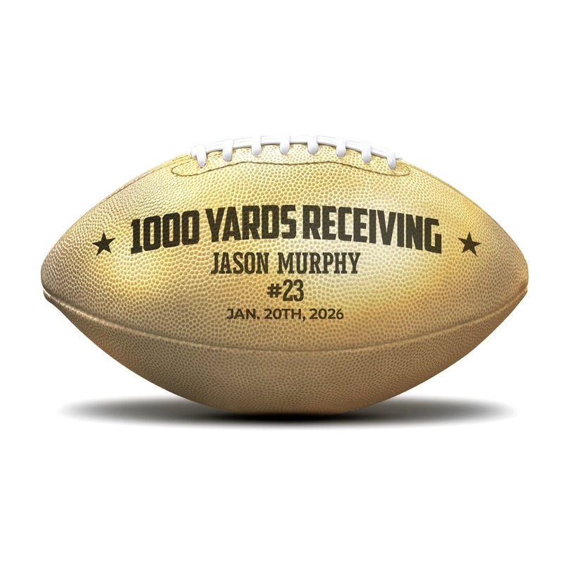 Custom Gold Football – The Ultimate Award Ball for Players & Coaches
