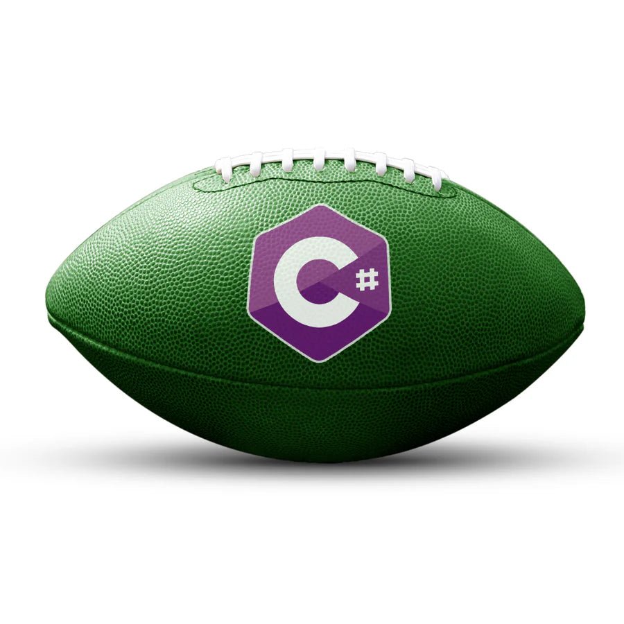 Custom logo football - Black - 1 Logo