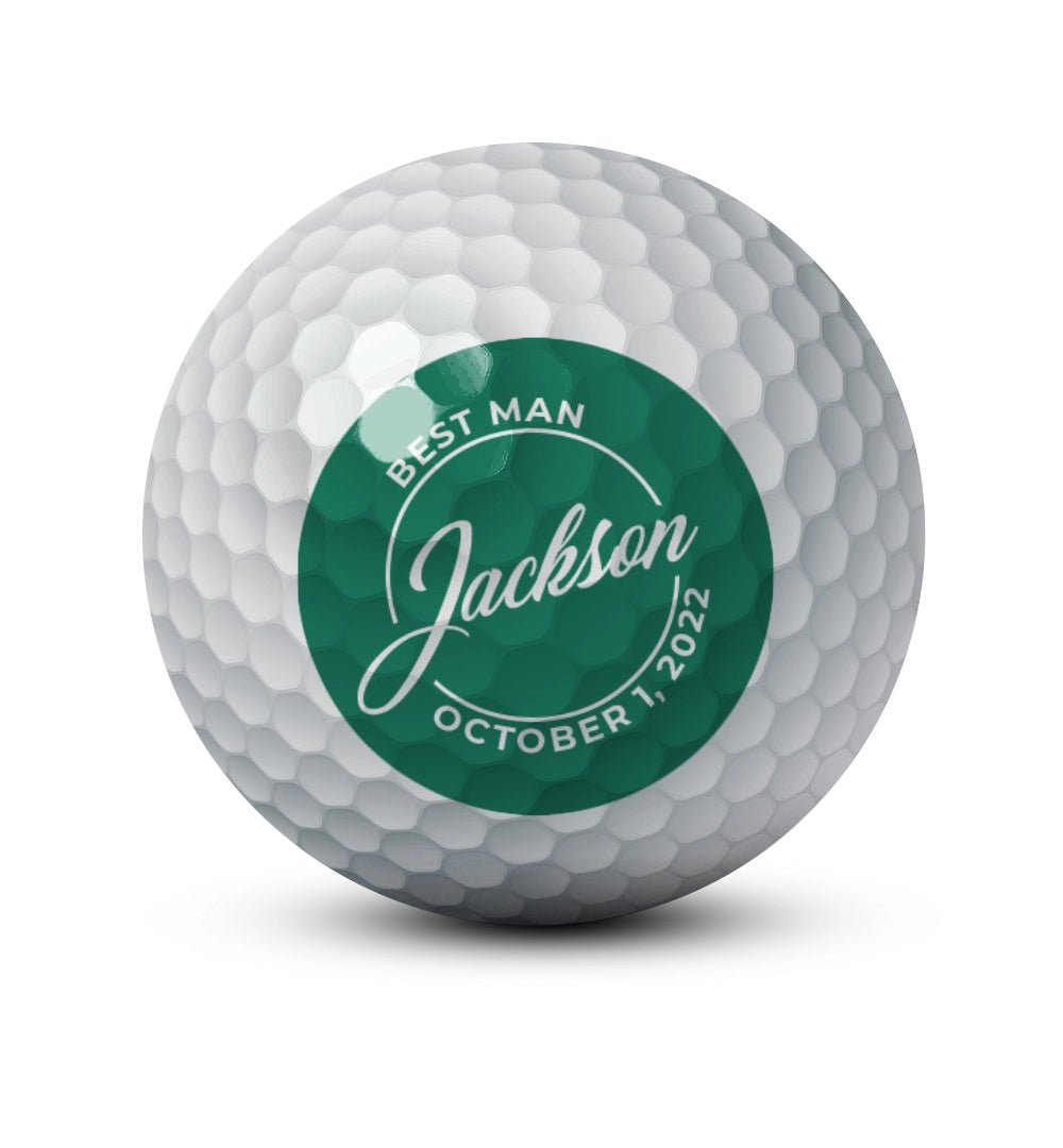 Custom groomsman gift golf ball view 38