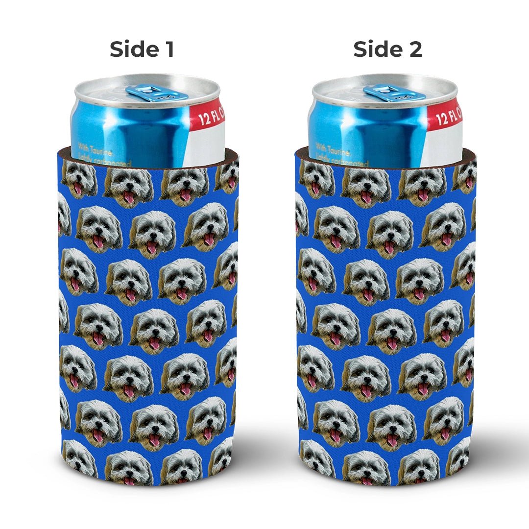 Custom pet photo slim can cooler - Start From Scratch