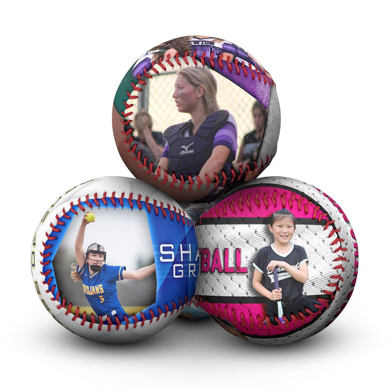 Custom Softball Ornament – Personalized Holiday Gift for Players, Coaches & Fans