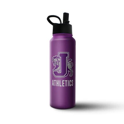 Custom team player water bottle - Script - Teal