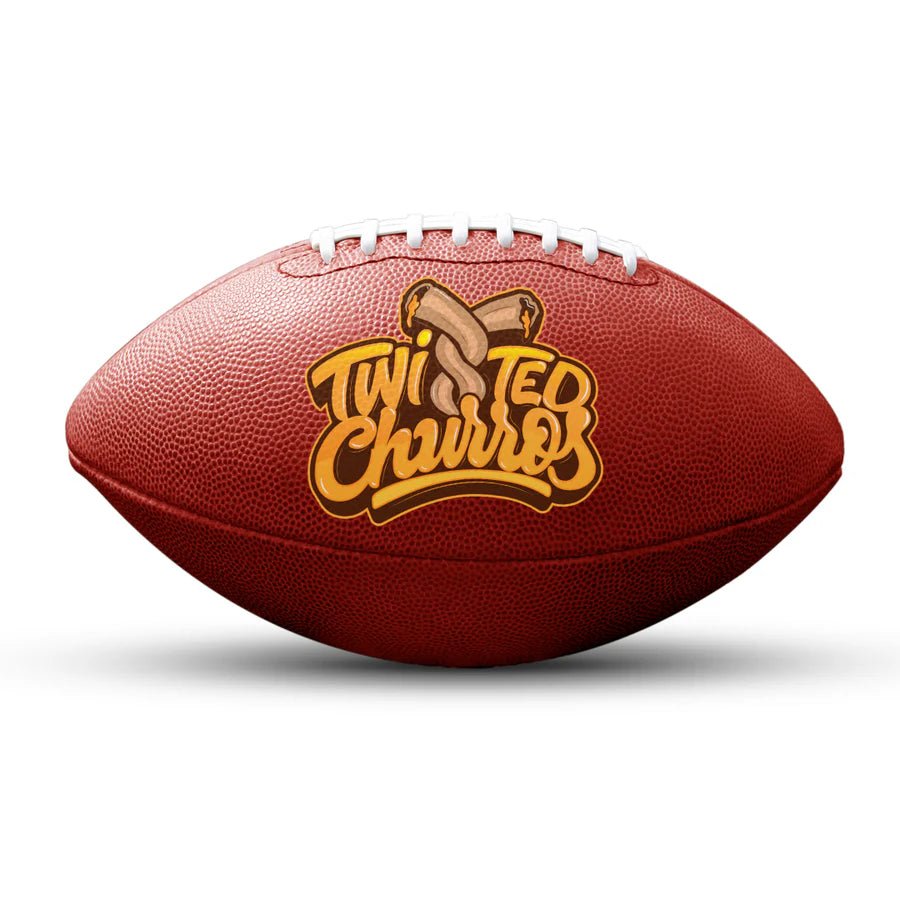 Custom logo football - Navy - 1 Logo