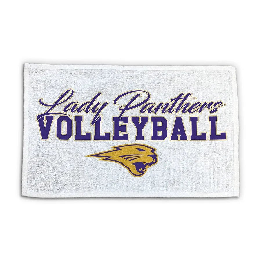 Custom spirit shop rally towel - Vertical - Fadeout - White