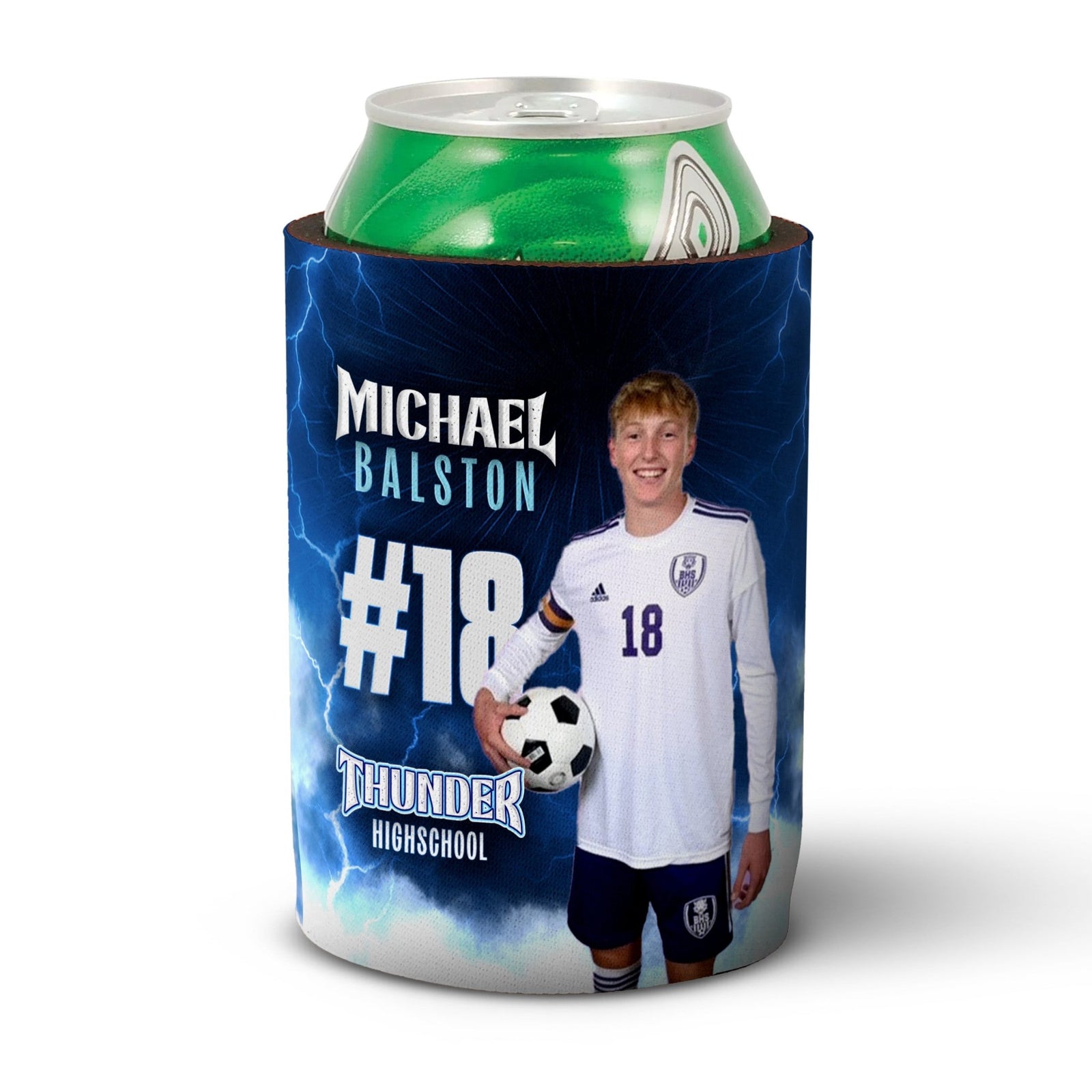 Custom slim can cooler - Thunderstorm
