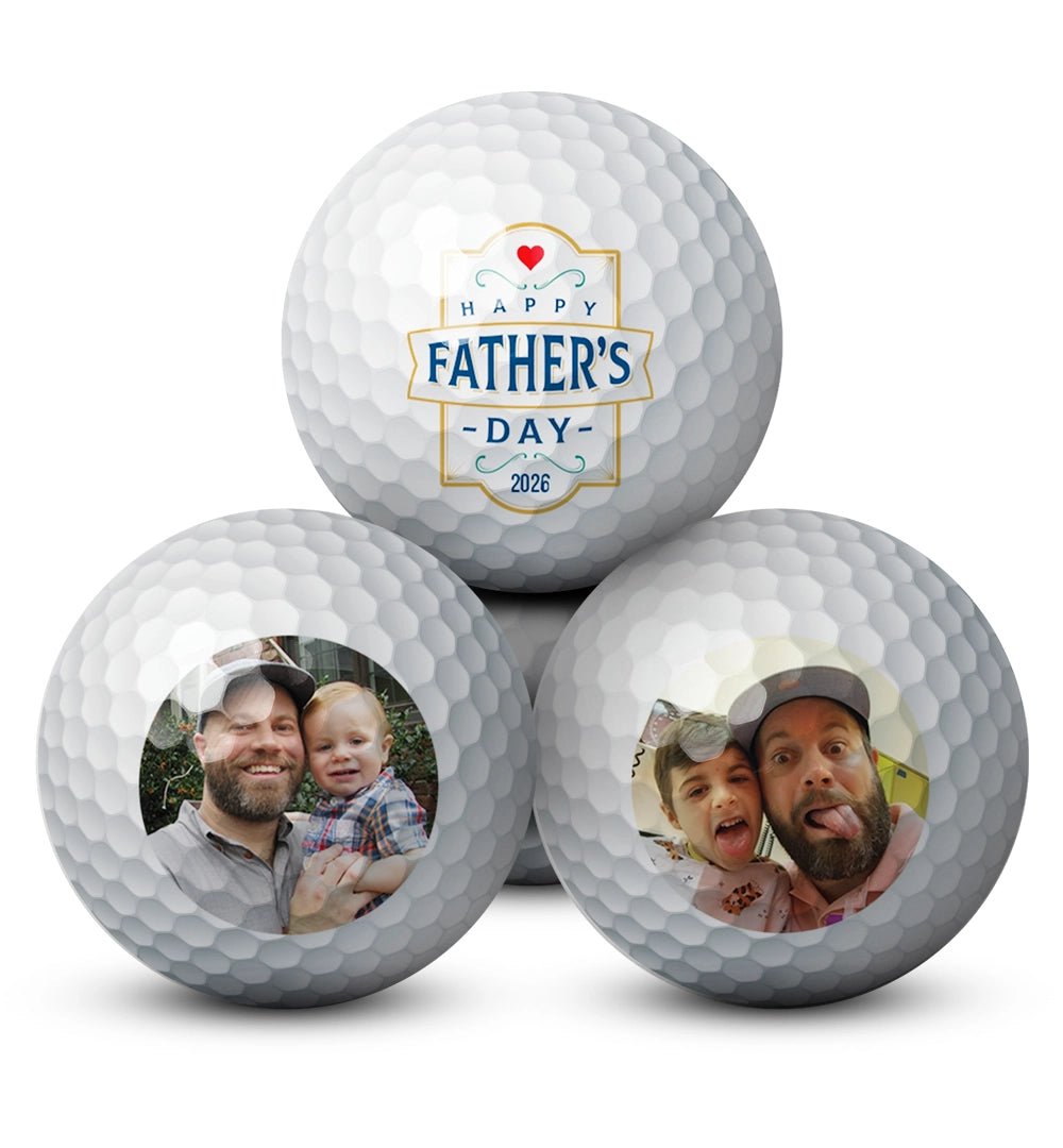 Custom Father's Day golf ball view 11