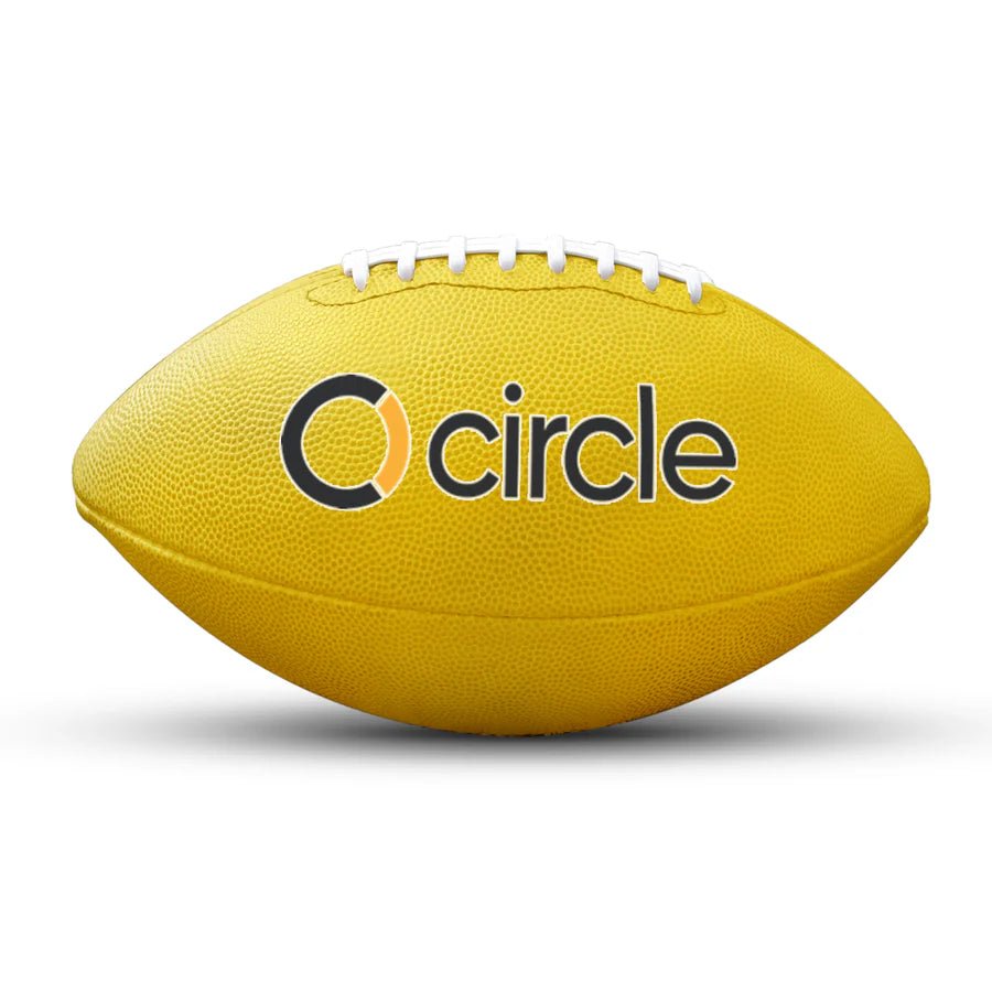 Custom logo football - Yellow - 2 Logo