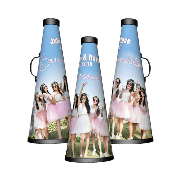 Best photo sports customized cheerleading megaphones bridesmaid gift for athlete