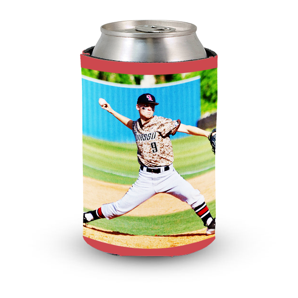 Best photo sports customized baseball koozie groomsmen gift idea for christmas holiday hanukkah gifts