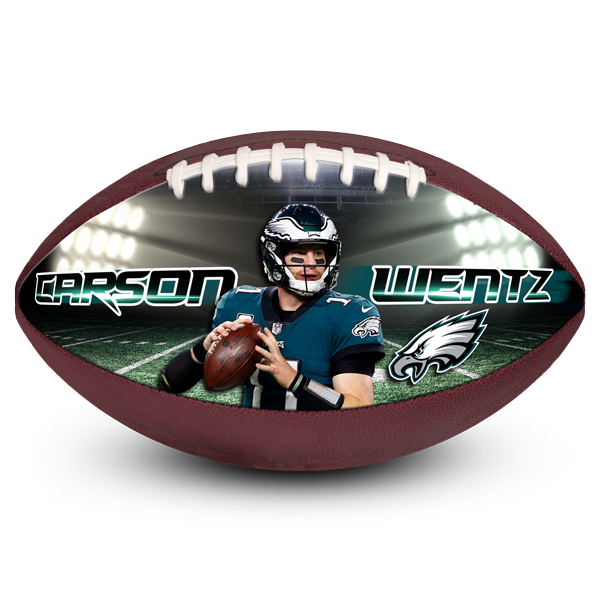 Best photo sports customized football Philadelphia Eagles Carson Wentz fan gift
