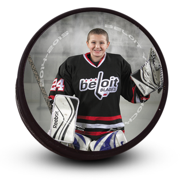Personal picture perfect hockey puck aau gift ideas