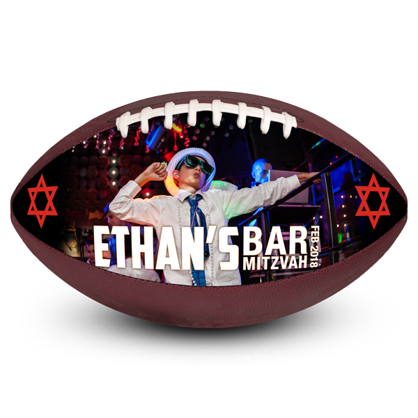 Best Photo Sports Personalized Football Bar Mitzvah Athlete Sports Fan Party Favor
