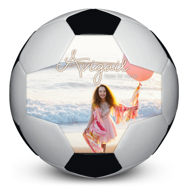 Best photo sports personalized soccer ball bat mitzvah athlete sports fan party favor