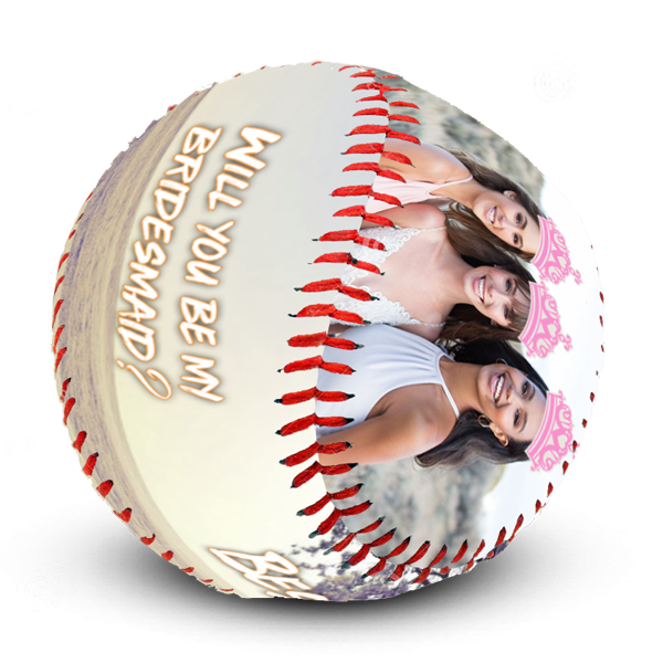 Best photo sports personalized baseball bridesmaids gift idea for athlete sports fan party favor