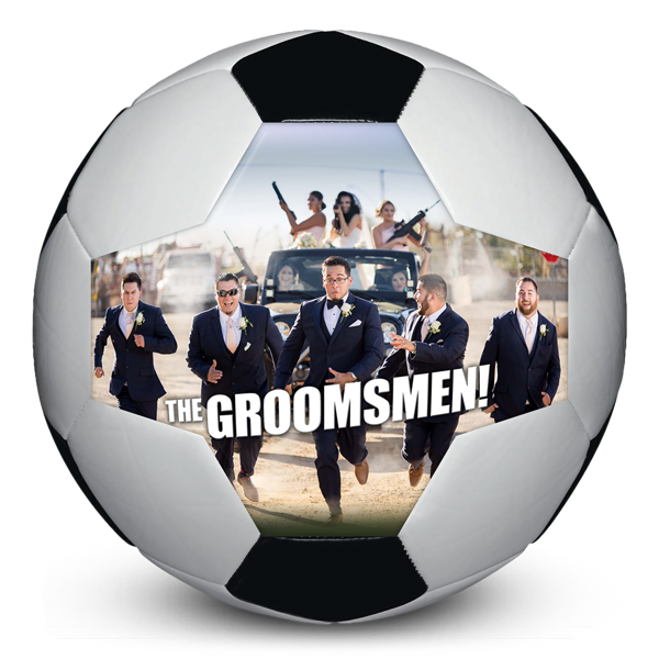 Best Photo Sports Personalized Soccer ball Groomsmen Gift for Fan