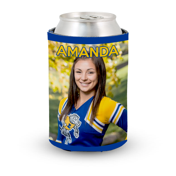 Personal best photo cheerleading koozie megaphones gifts