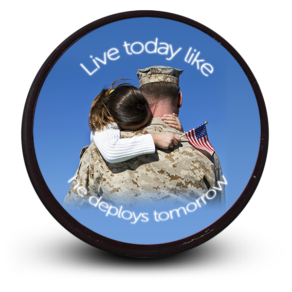 Best photo sports personalized hockey puck to honor our military