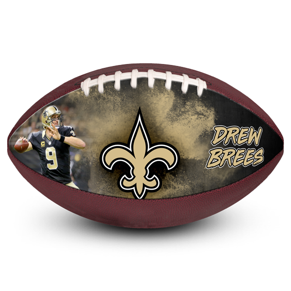 Customized best picture football drew brees new orleans saints gift