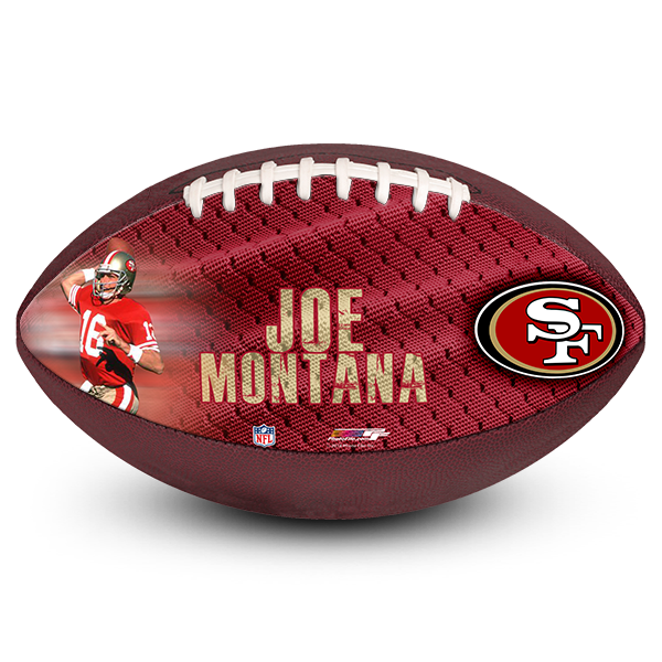 Best photo sports personalized football san francisco 49ers joe montana fan birthday, bar or bat mitzvah gift