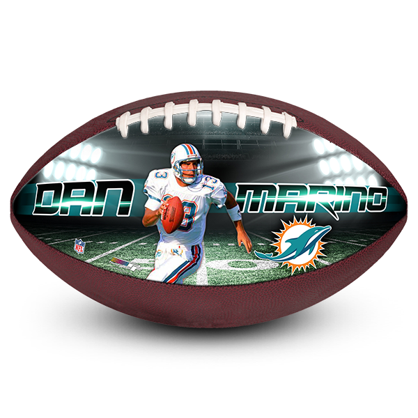 Customized best picture football dan marino miami dolphins christmas gift ideas