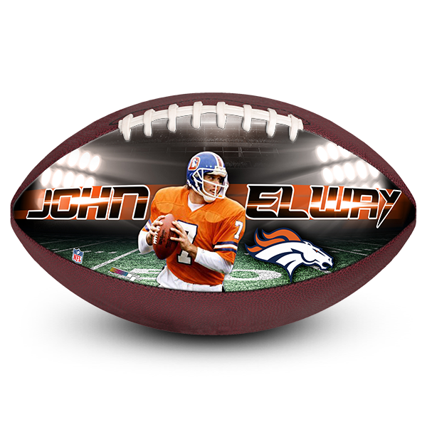 Customized Best Picture Football John Elway Denver Broncos gifts