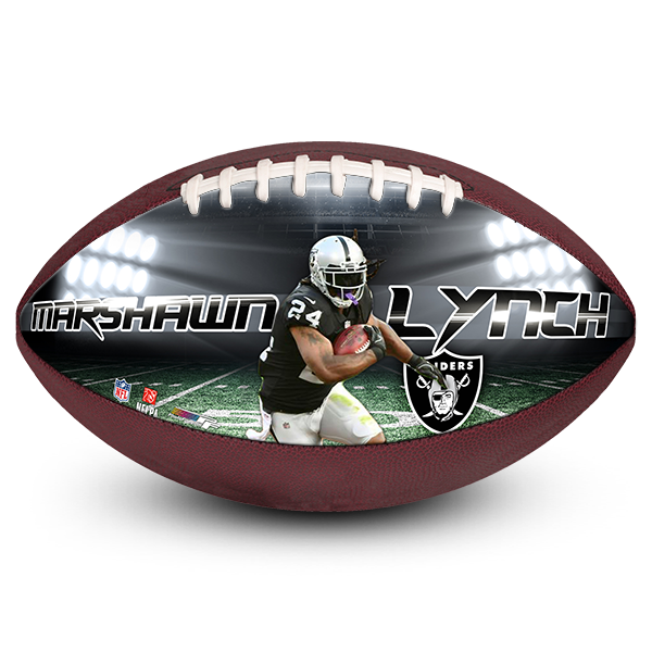 Customized Best Picture Football Marshawn Lynch Oakland Raiders gift