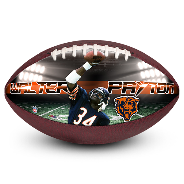 Best photo sports personalized football chicago bears walter payton fan gift