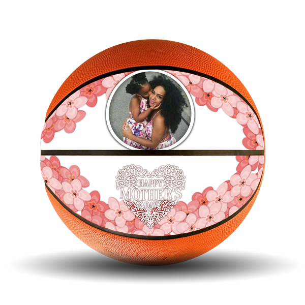 Custom engraved basketball ideas for mother's day gift