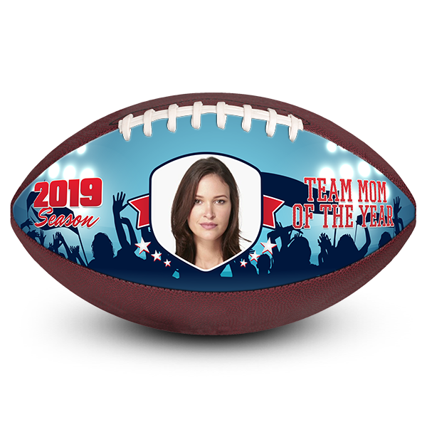 Custom football bar mitzvah favors mom team gift