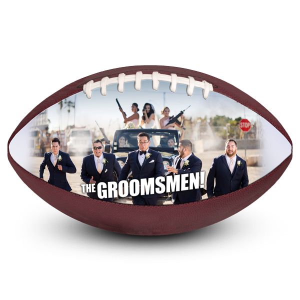 Best Photo Sports Personalized Football Groomsmen Gift Idea for Athlete Sports Fan Party Favor