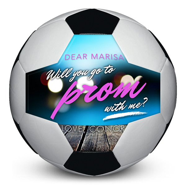 Personalised season promposal gift for soccer ball coach gifts
