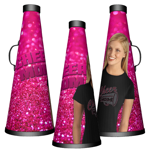Personalised custom picture perfect cheerleading megaphone team mom ideas