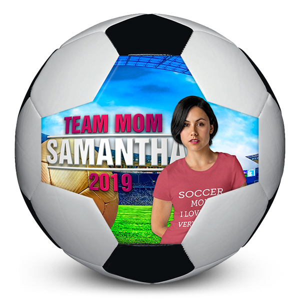 Custom picture perfect soccerball mom team gifts