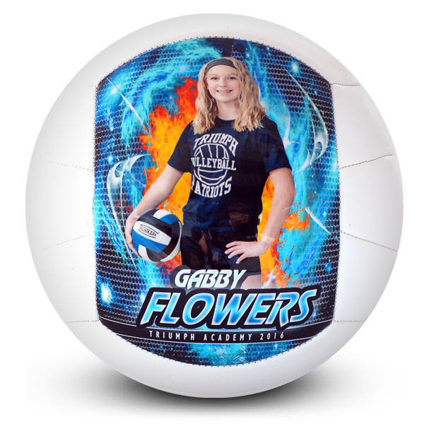Personalized volleyball for player present