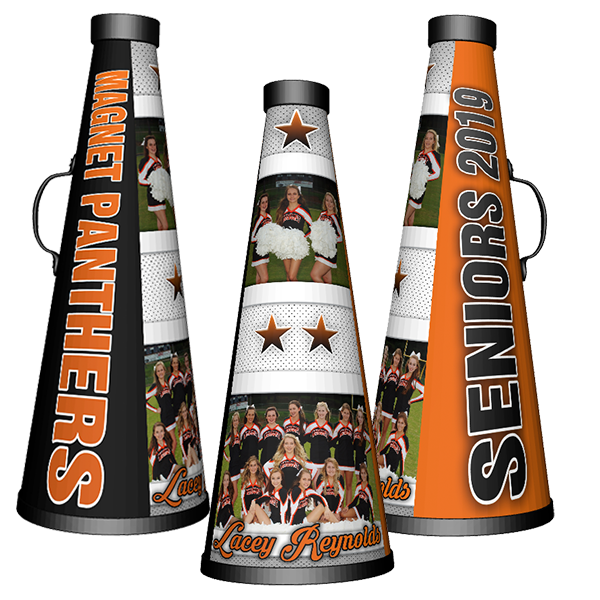 Personal best photo cheerleading megaphones team senior gifts