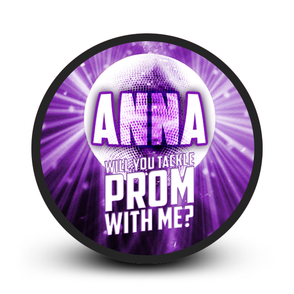 Custom hockey puck season prom gift for fan