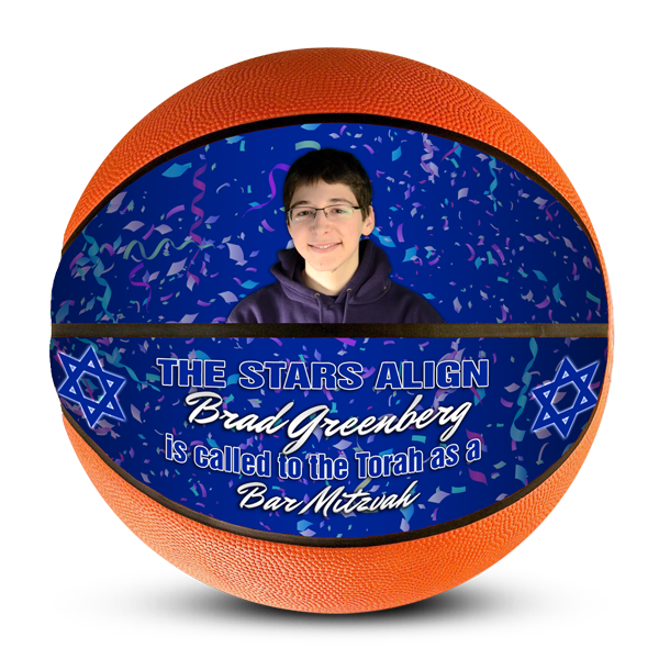 Best photo sports personalized basketball bar mitzvah athlete sports fan party favor