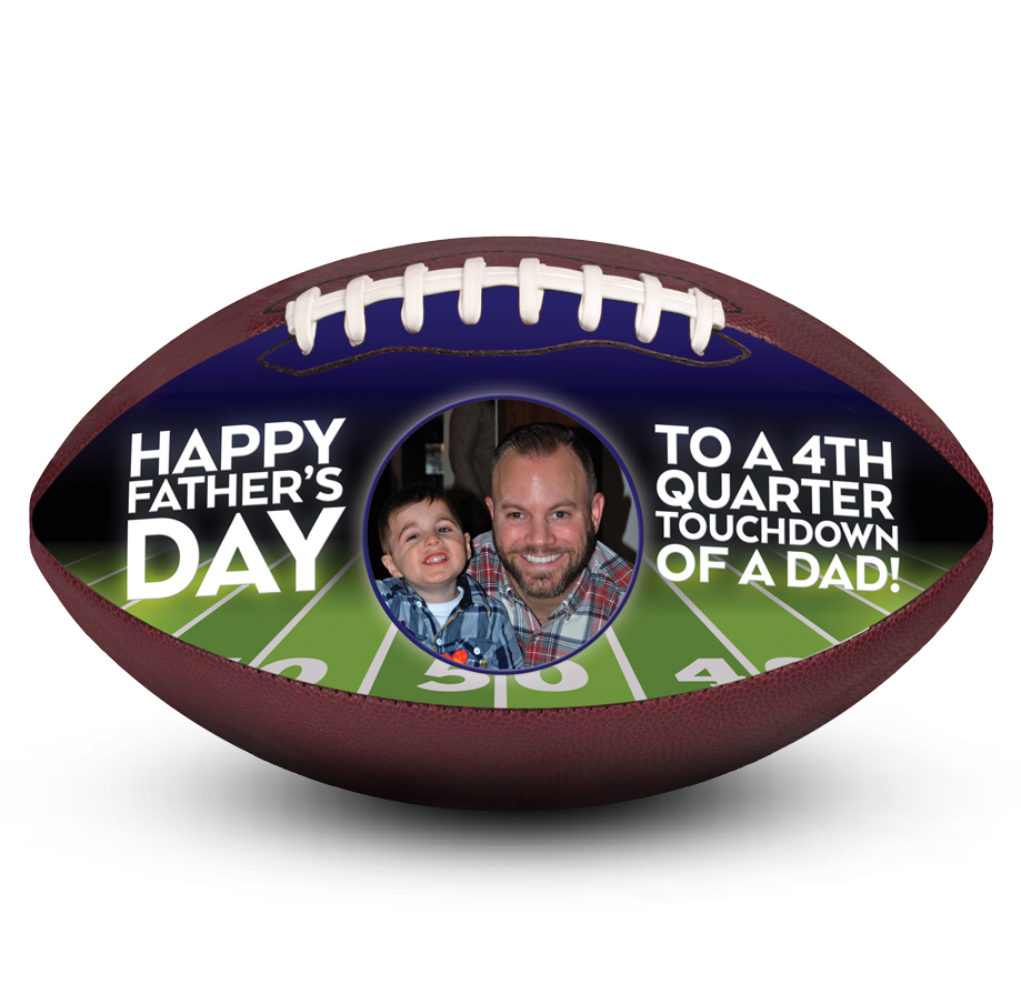 Custom Fathers day Football Gift