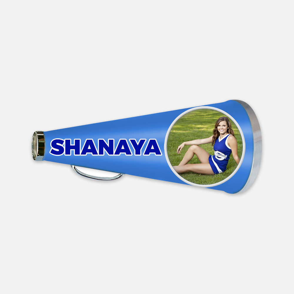 Custom senior night cheerleader megaphone magnet