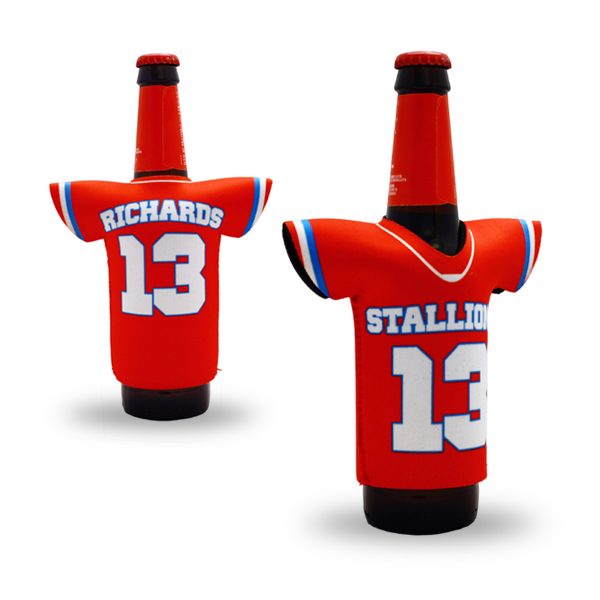 Custom senior night football can or bottle koozie sleeve