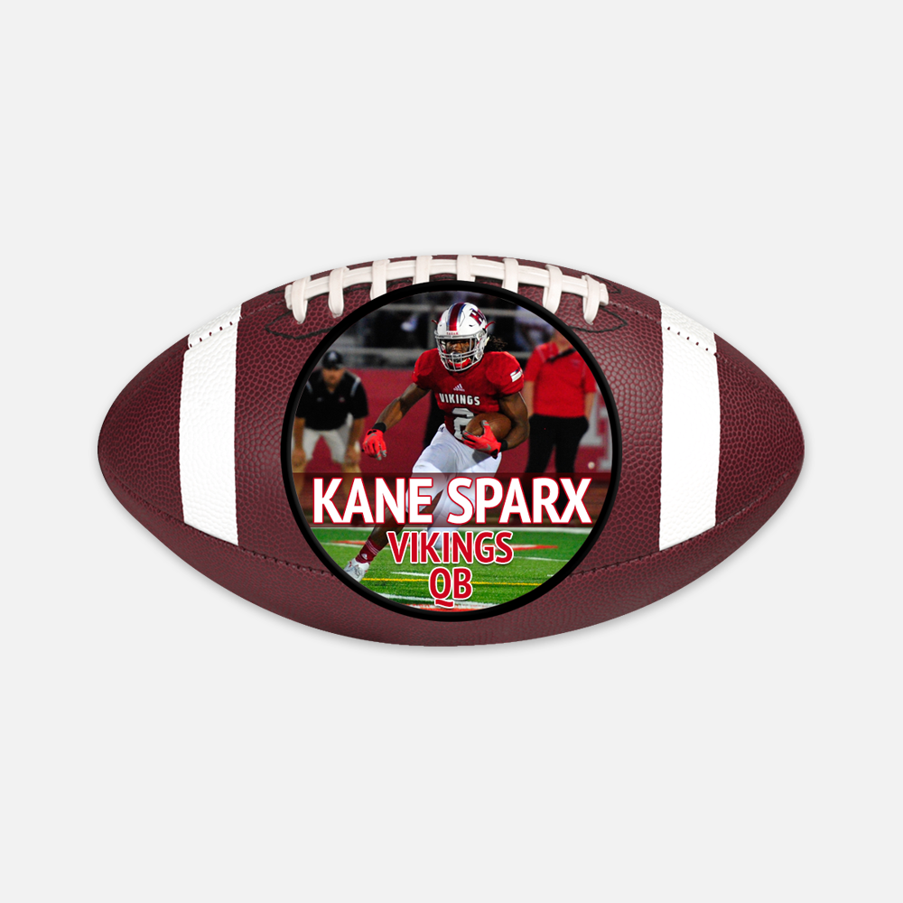 Custom senior night football magnet