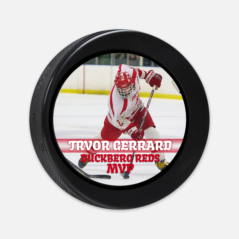 Custom senior night hockey magnet