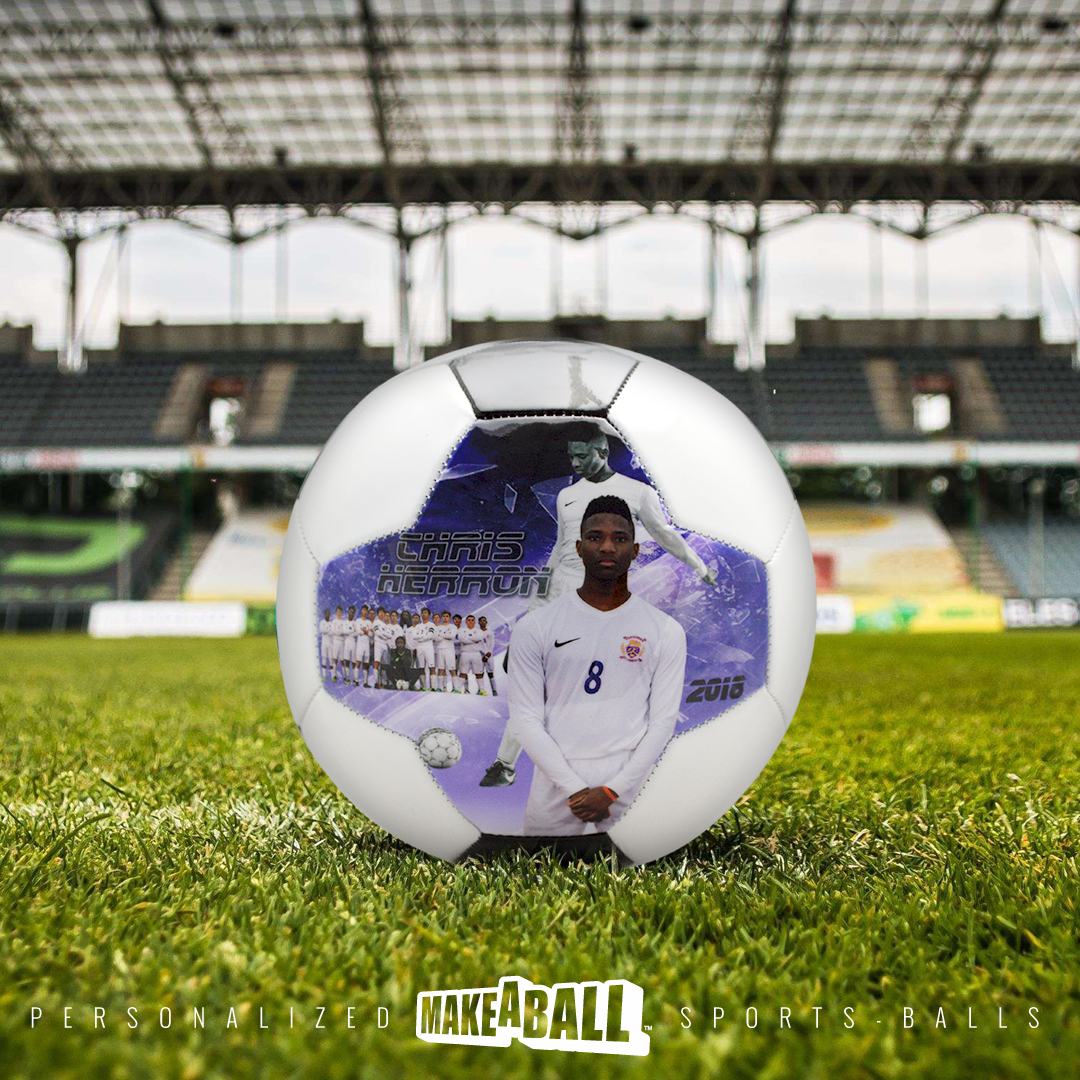 Custom designed soccer ball gift for your coach