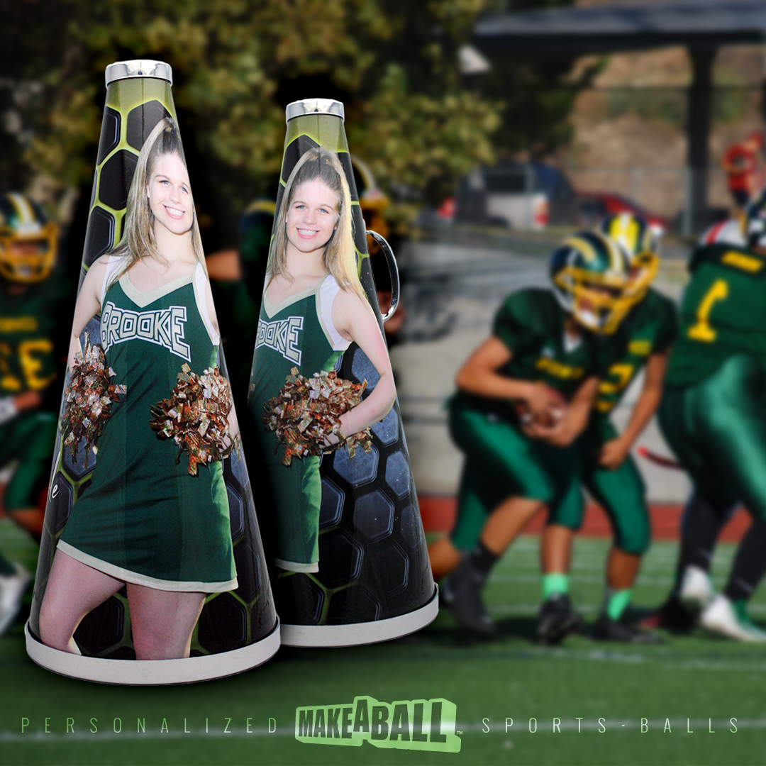 Personalized best picture senior night cheerleading megaphone