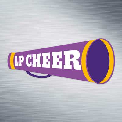 Picture senior night cheerleading megaphone party favor