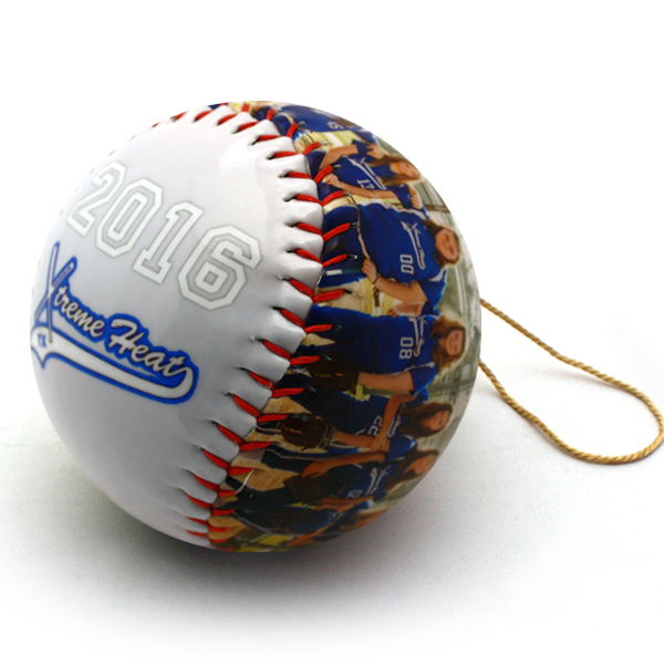 Best photo sports personalized full coverage softball ornament gifts