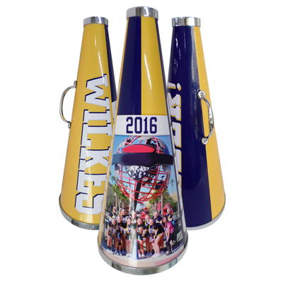 Custom best photo cheerleading megaphones senior gifts