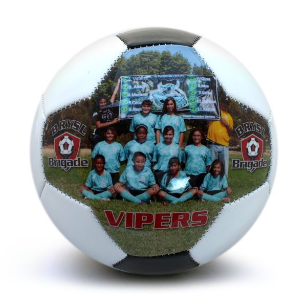 Custom personalised picture perfect soccerball wedding party favor ideas